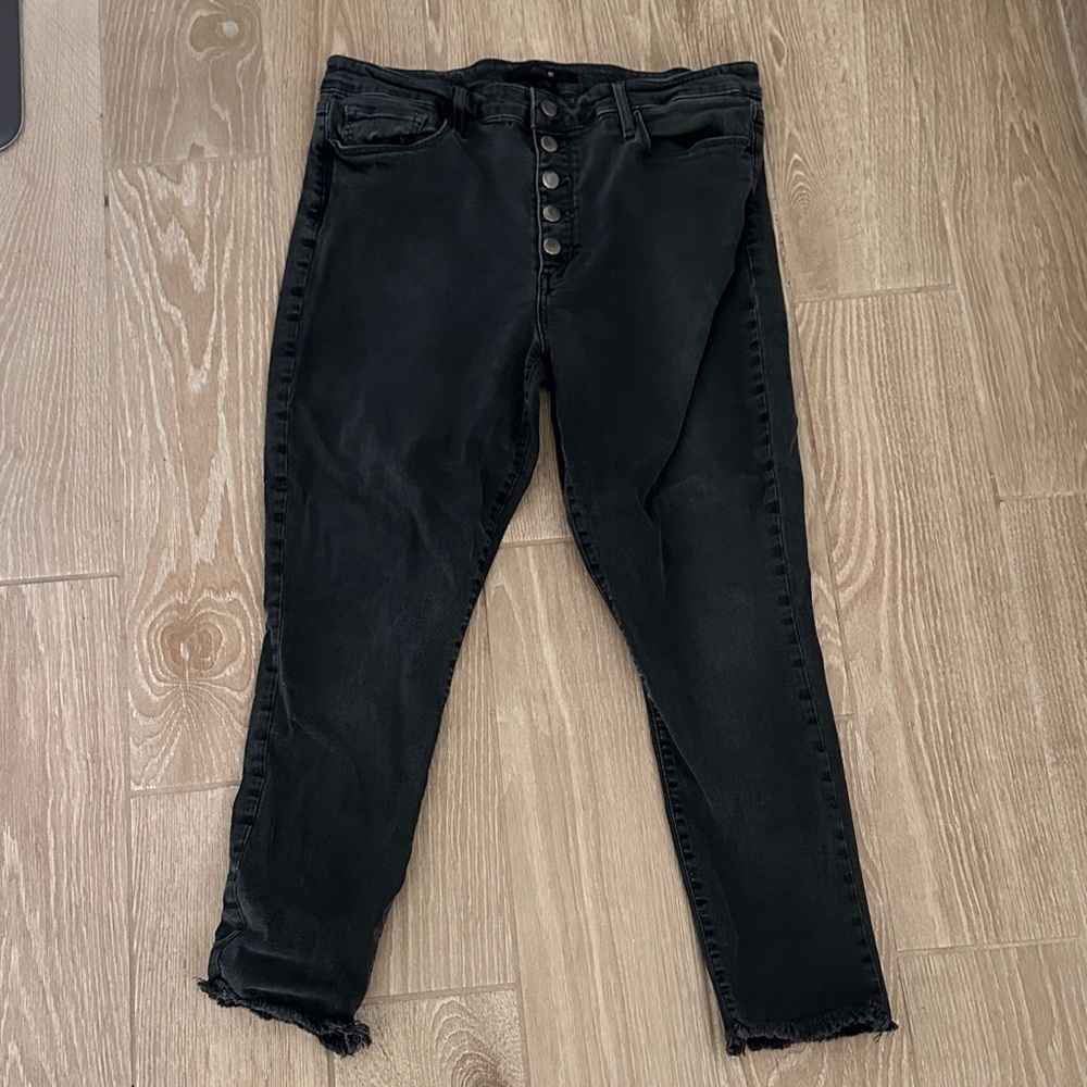 Joe’s Jeans Hi Rise Skinny Ankle Button fly